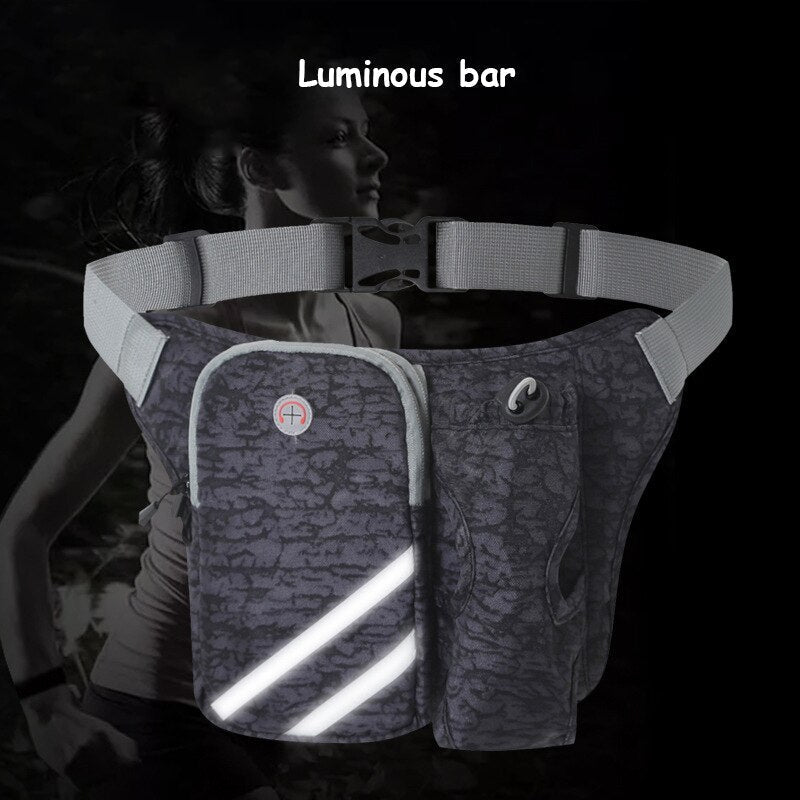 Waist bag with water bottle holder