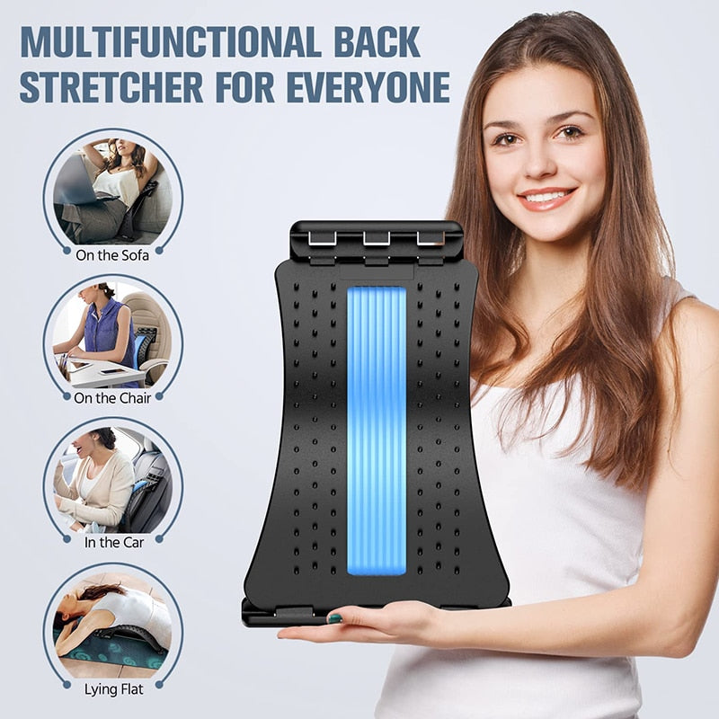 Multi-Level Adjustable Back Massager Back stretcher for pain